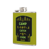 Camp und Fang-Hüftkolben Flachmann (Links)