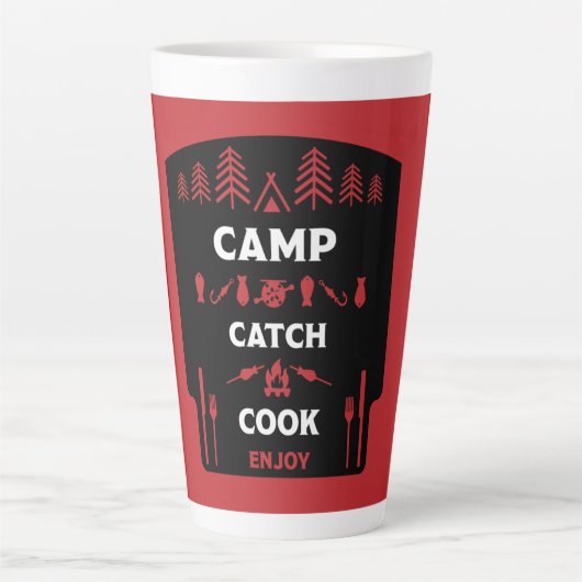 Camp und Fang Milchtasse (Vorderseite)