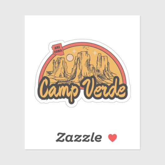 Camp Verde, Arizona Aufkleber (Blatt)