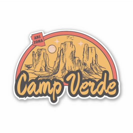 Camp Verde, Arizona Aufkleber (Vorderseite)