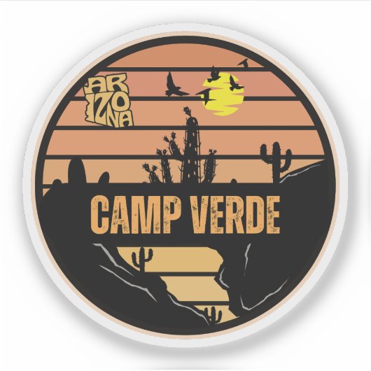 Camp Verde, Arizona Aufkleber (Vorderseite)
