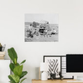 Camp Wagon a Texas Roundup Poster (Heimbüro)