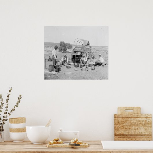 Camp Wagon a Texas Roundup Poster (Küche)