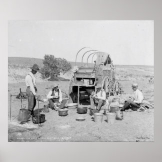 Camp Wagon a Texas Roundup Poster