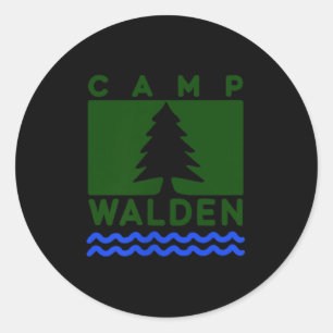 Camp Walden, Summer Camp Girls, Girls Summer Camp Runder Aufkleber