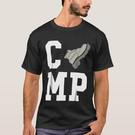 Camp Wanderstiefel - Camping T - Shirt (Vorderseite)