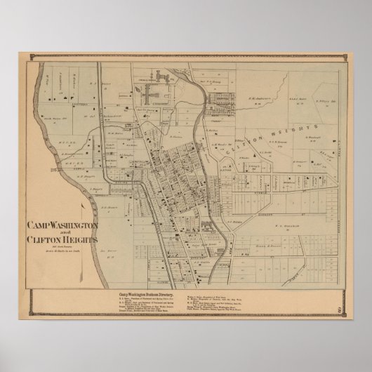 Camp Washington, Clifton Heights, Ohio Poster (Vorne)