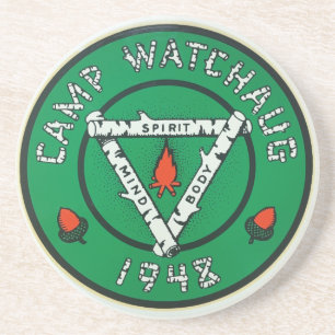 Camp Watchaug Achterbahn Getränkeuntersetzer