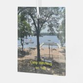 Camp Watchaug Foto-Schmuck Ornament Aus Glas (Vorderseite links)