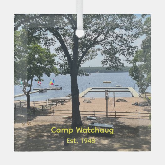 Camp Watchaug Foto-Schmuck Ornament Aus Glas (Vorderseite)