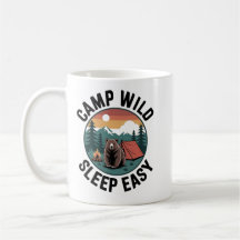 Camp Wild Sleep Easy Becher – Bär Camping Vintage 