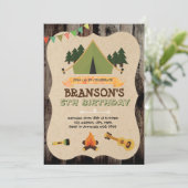 Camp-Wort-Einladung Einladung (Stehend Vorderseite)