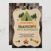 Camp-Wort-Einladung Einladung (Vorne/Hinten)