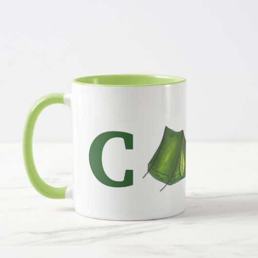 Camp Zelt Sommer Camping Wandern Tasse (Links)