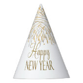 Campagne White & Gold Silvester Partyhütchen (Vorderseite)