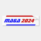 Campaign 2024 election MAGA President TRUMP Bumper Autoaufkleber (Vorne)