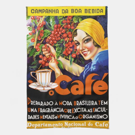 Campanha DA Boa Bebida Kaffee-Vintages Handtuch (Vertikal)