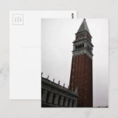 Campanile Piazza San Marco Postkarte (Vorne/Hinten)