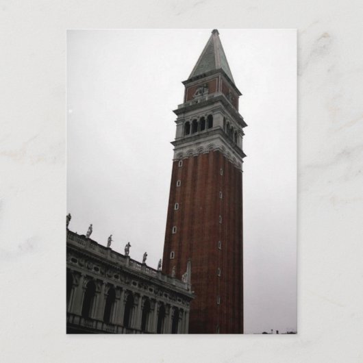 Campanile Piazza San Marco Postkarte (Vorderseite)