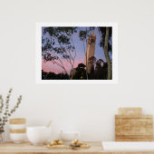 Campanile Sonnenuntergang Poster, beleuchtet bei D Poster (Küche)