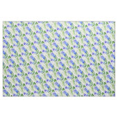 Campanula Aquarellkunst gemustertes Gewebe Stoff (Fat Quarter (45,7 x 55,9 cm))
