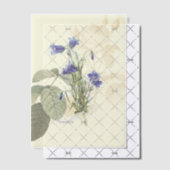 Campanula Bluebell Botanische Overlay Pergament Einladungen (Versetzt (Einladung))