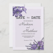 Campanula-Blume Einladung (Vorderseite)