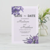 Campanula-Blume Einladung (Stehend Vorderseite)