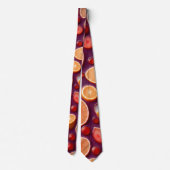 Campari Soda Citrus Geometrisches Muster Krawatte (Rückseite)