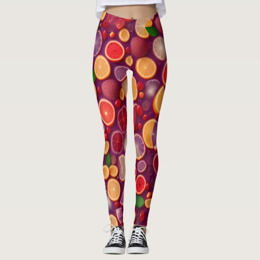 Campari Soda farbiges Muster Leggings (Vorderseite)