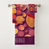 Campari Soda Grapefruit Farbiges Muster Badhandtuch Set (Insitu)