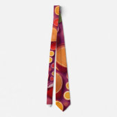 Campari Soda Grapefruit Farbiges Muster Krawatte (Rückseite)