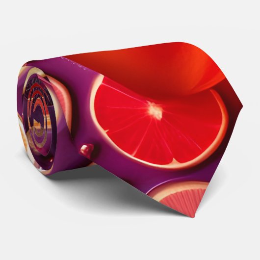 Campari Soda Orange Pattern Krawatte (Gerollt)