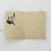 Campbell Abzeichen & Tartan Personalisierte Karte (Innenseite)