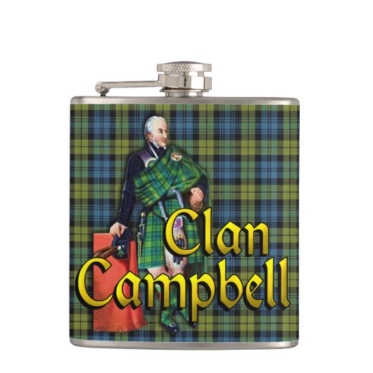 Campbell altes Schottland Flachmann (Vorderseite)