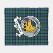 Campbell Ancient Clan Abzeichen Tartan Kariert Fleecedecke (Vorderseite (Horizontal))