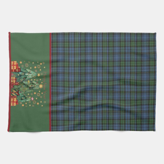 Campbell Ancient Original Tartan Weihnachten Geschirrtuch (Horizontal)