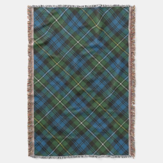 Campbell Argyll A Original Scottish Tartan Decke (Vorderseite Vertikal)