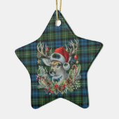 Campbell Argyll Ancient Scottish Tartan Christmas Keramik Ornament (Links)