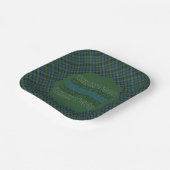 Campbell Argyll Ancient Scottish Tartan Christmas Pappteller (Gewinkelt)