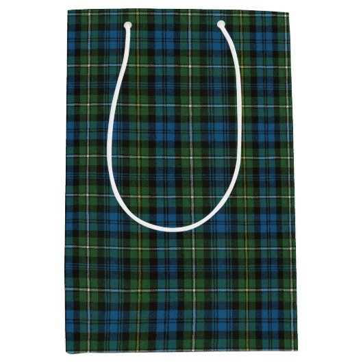 Campbell Argyll Ancient Scottish Tartan Mittlere Geschenktüte (Vorderseite)