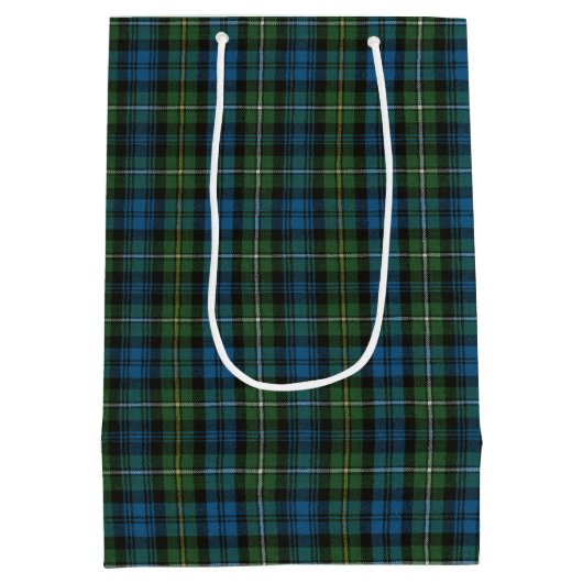 Campbell Argyll Ancient Scottish Tartan Mittlere Geschenktüte (Rückseite)