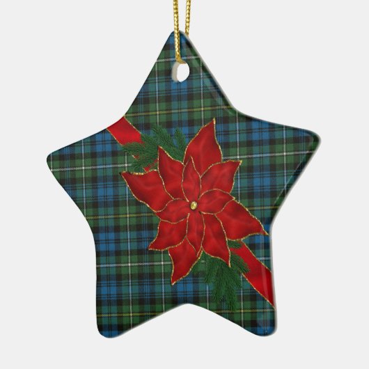 Campbell Argyll Ancient Scottish Tartan Pattern Keramik Ornament (Links)