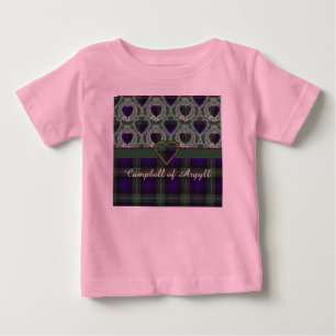 Campbell Argyll Clan karierten schottischen Tartan Baby T-shirt