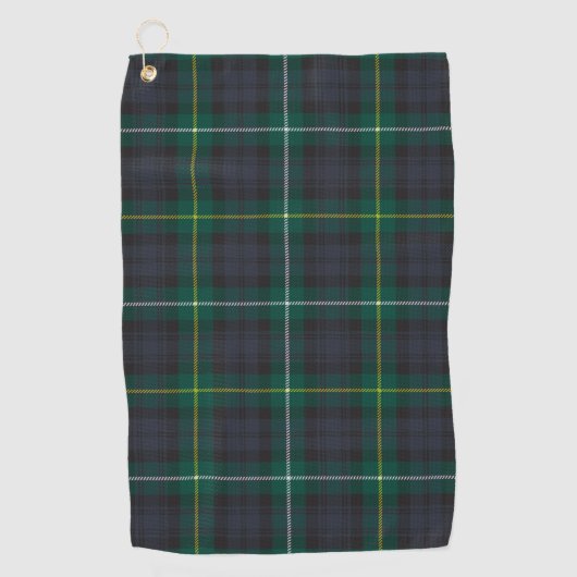 Campbell Argyll Modernes Tartan Kariertes Muster Golfhandtuch (Vorderseite)