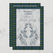 Campbell Argyll Scottish Tartan Einladung (Vorne/Hinten)