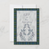 Campbell Argyll Scottish Tartan RSVP Karte (Vorderseite)