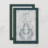 Campbell Argyll Scottish Tartan RSVP Karte (Vorne/Hinten)
