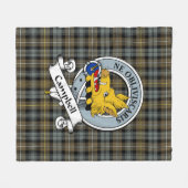 Campbell Argyll Weathered Clan Abzeichen Tartan Ka Fleecedecke (Vorderseite (Horizontal))