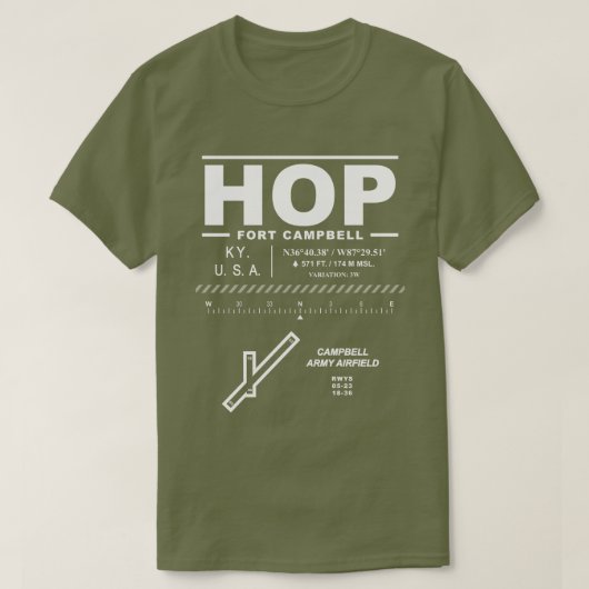 Campbell Army Airfield HOP T-Shirt (Design vorne)